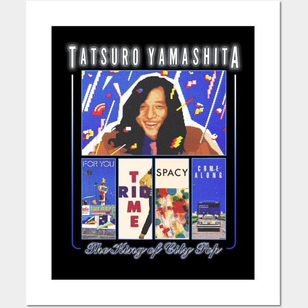 Tatsuro Yamashita / King of City Pop Fanart Design Wall Art by snowblood